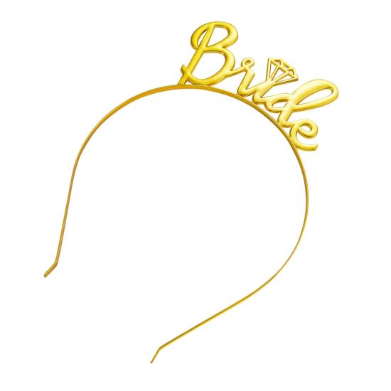 Toptan Metal Taç Bride Gold