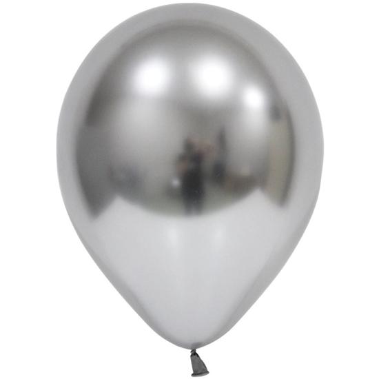 Toptan HBK 12’’ Krom Gümüş Balon 50li