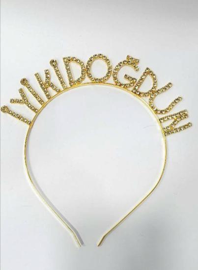 Toptan Taşlı Taç İyiki Doğdun Gold