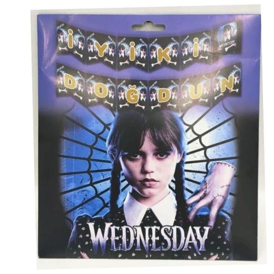 Toptan Wednesday İyiki Doğdun Zarf Banner