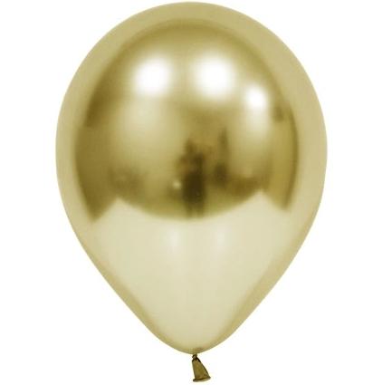Toptan HBK 12’’ Krom Gold Balon 50li