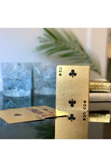 Toptan Gold Kaplamalı İskambil Kartı