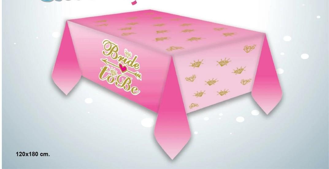 Toptan Plastik Masa Örtüsü Bride To Be