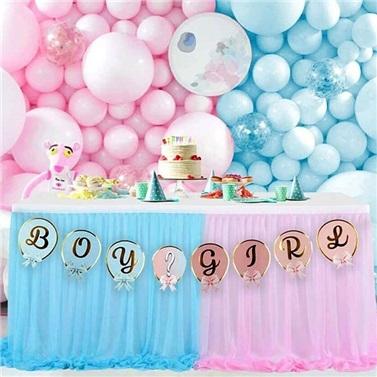 Toptan Boy or Girl Cinsiyet Varaklı Banner