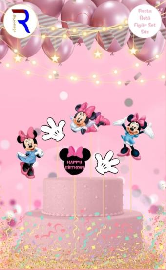 Toptan Pasta Kürdanı Lüks 5li Minnie Mouse