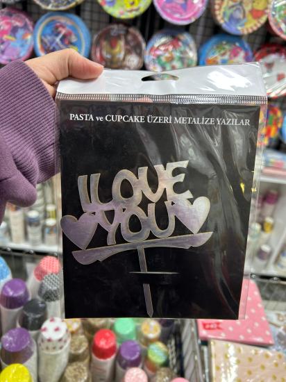 Toptan Pasta Üstü I Love You