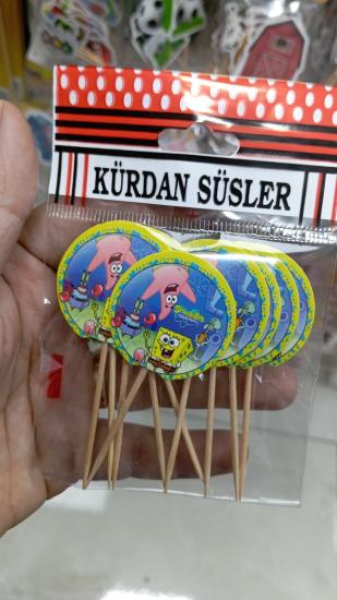 Toptan Pasta Kürdanı 10lu Süngerbob