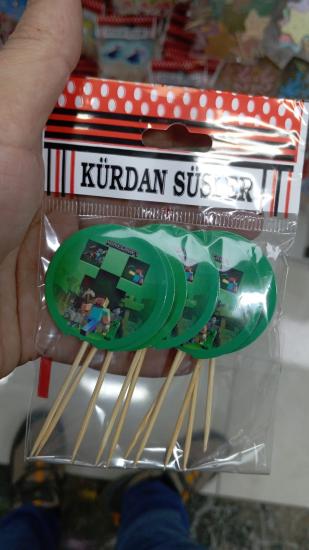 Toptan Pasta Kürdanı 10lu Minecraft