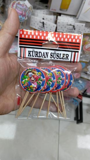 Toptan Pasta Kürdanı 10lu Süper Mario