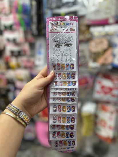 Toptan Yüz Taşı Sticker Gümüş