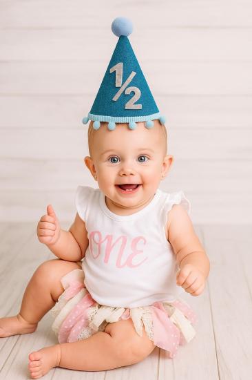 Toptan 1/2 Ay Mini Şapka Eva Simli Gümüş Yazılı