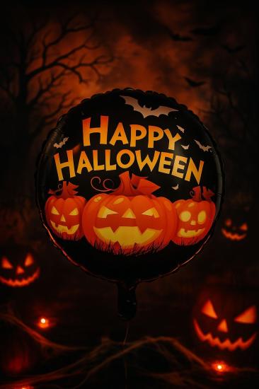 Toptan Halloween Folyo Balon 18 inç