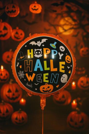 Toptan Halloween Folyo Balon 18 inç