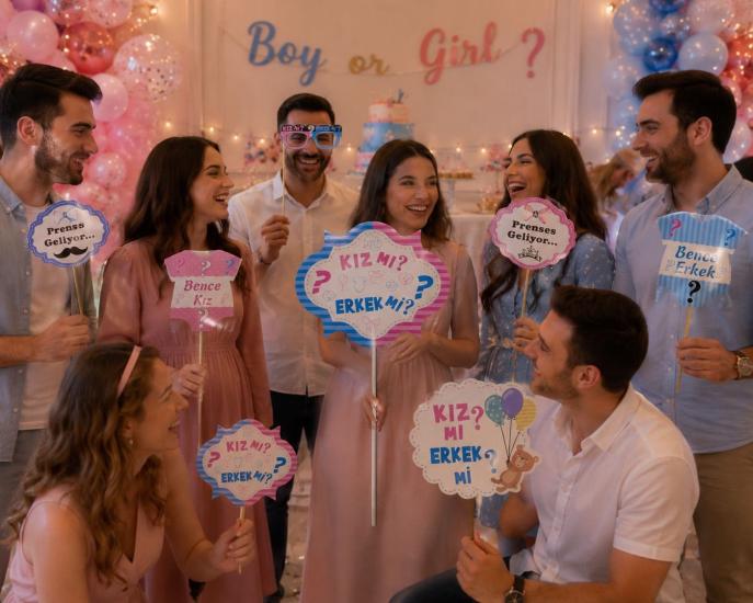 Toptan Konuşma Balonu Cinsiyet 10 adet