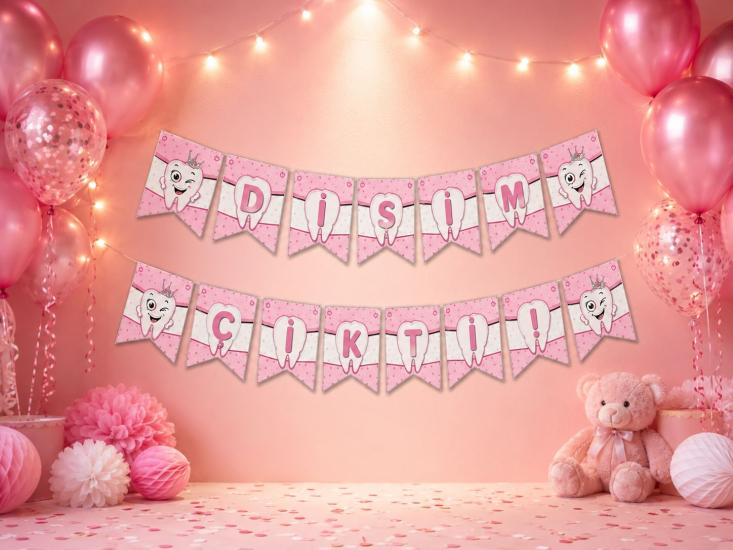 Toptan Dişim Çıktı Pembe Banner
