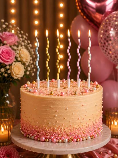 Toptan Spiral Mum 6lı