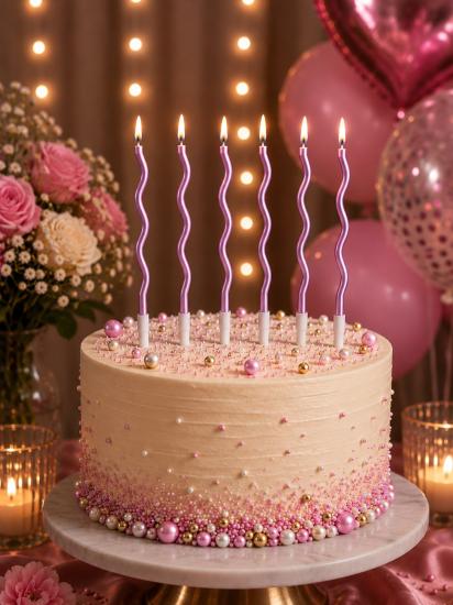 Toptan Spiral Mum 6lı