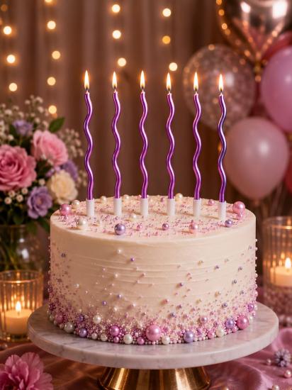 Toptan Spiral Mum 6lı