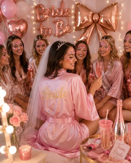 Toptan Bride To Be Sabahlık Pembe