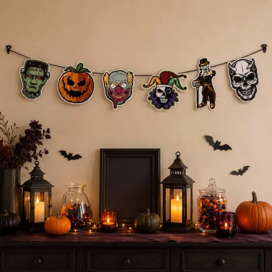 Toptan Halloween Dekoratif Banner Set