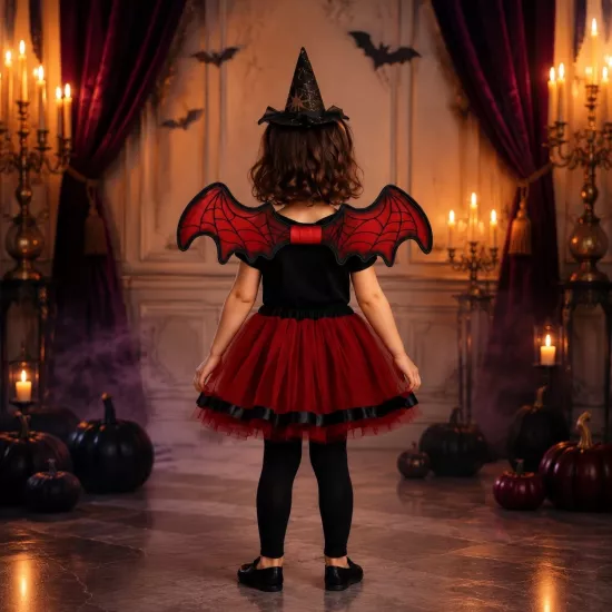 Toptan Halloween Çocuk Yarasa Kostüm Takım