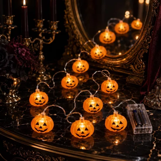 Toptan Halloween Işıklı Pilli Balkabağı