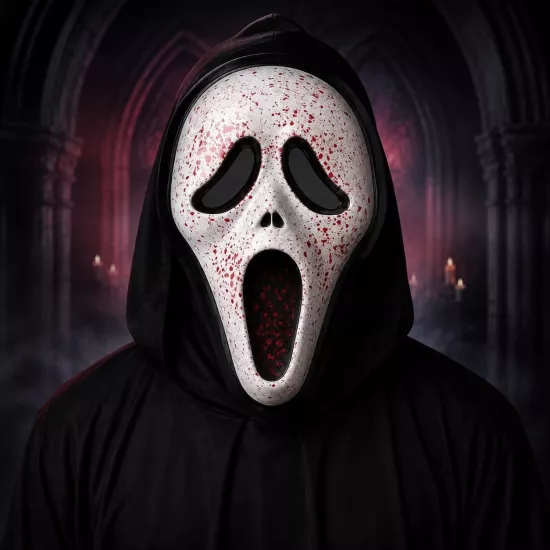 Toptan Halloween Kanlı Çığlık Maskesi