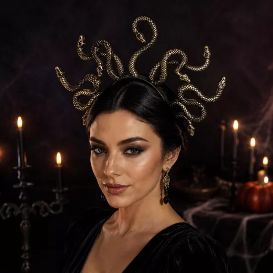 Toptan Halloween Medusa Tacı