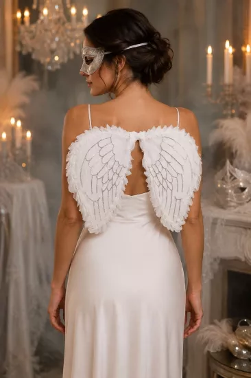 Toptan Halloween Beyaz Melek Kanadı