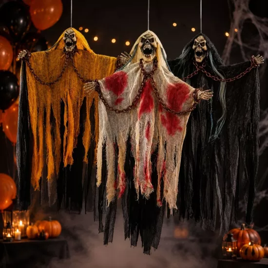 Toptan Halloween Zombi Işıklı ve Sesli