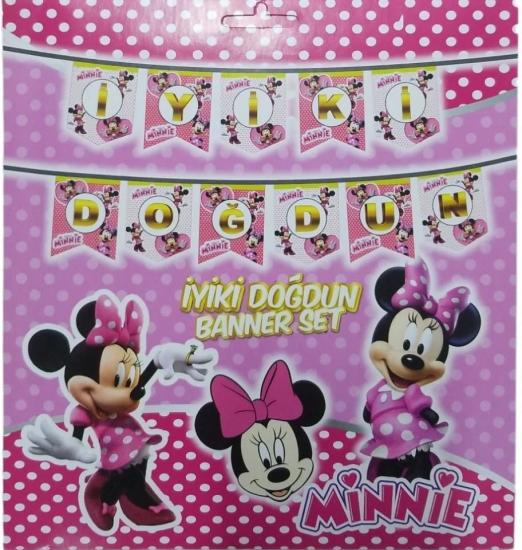 Toptan Minnie Mouse İyiki Doğdun Zarf Banner