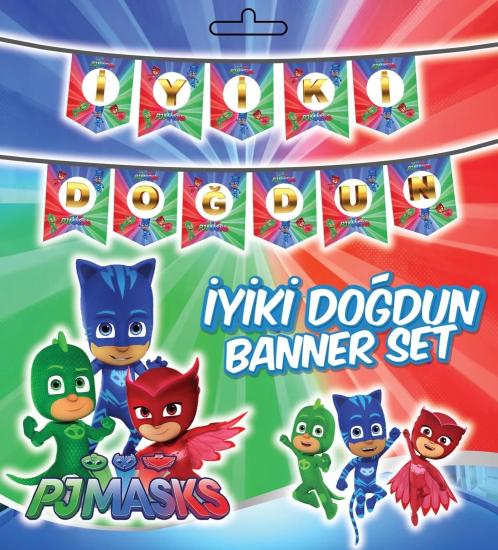 Toptan PJ Maskeliler İyiki Doğdun Zarf Banner