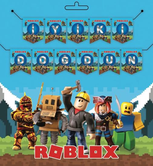 Toptan Roblox İyiki Doğdun Zarf Banner