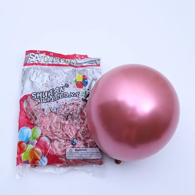 Toptan İthal Krom Balon 50li Pembe