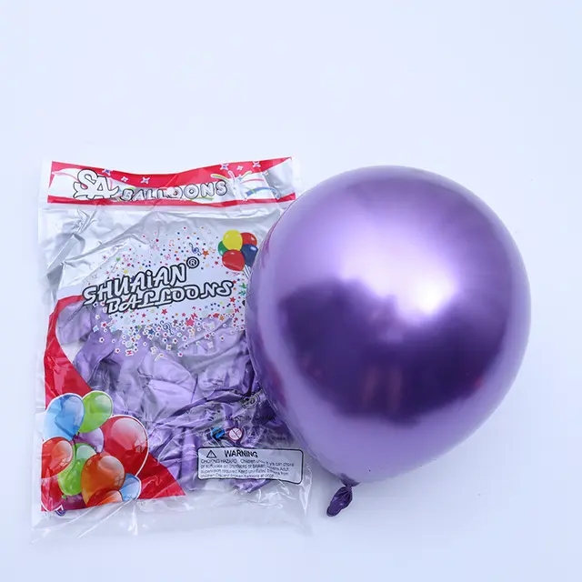 Toptan İthal Krom Balon 50li Mor
