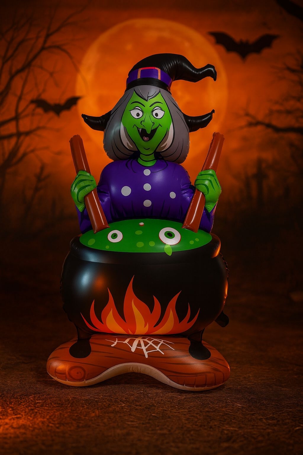 Toptan Halloween Cadı Kazanı Folyo Balon 67-113 cm