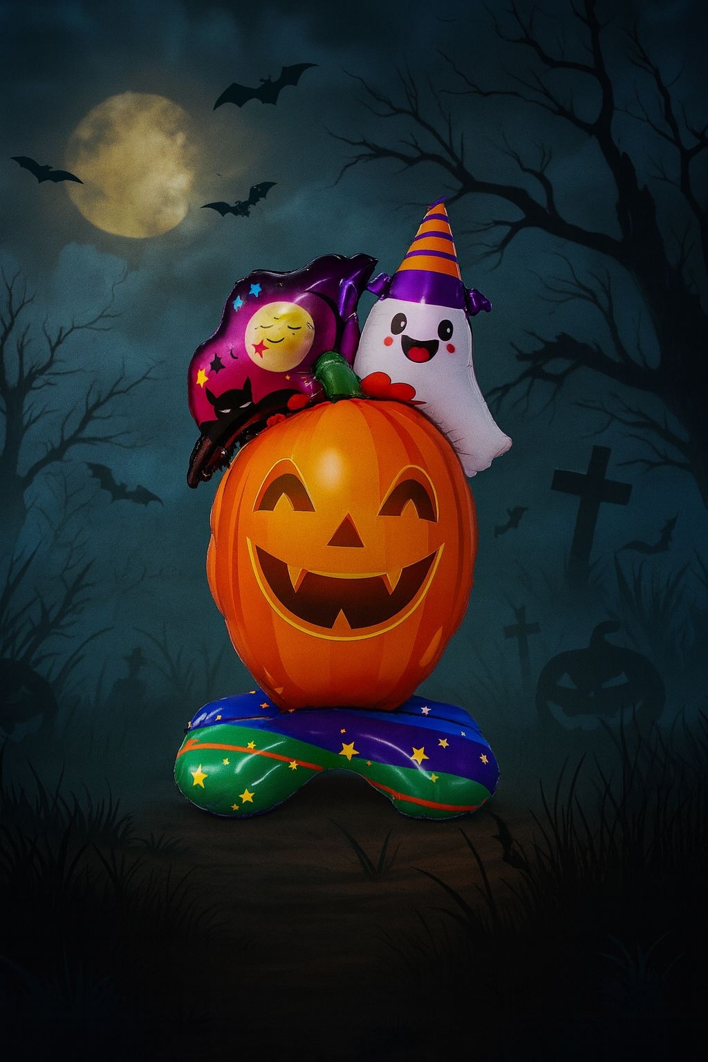 Toptan Halloween Balkabağı Folyo Balon 58-115 cm