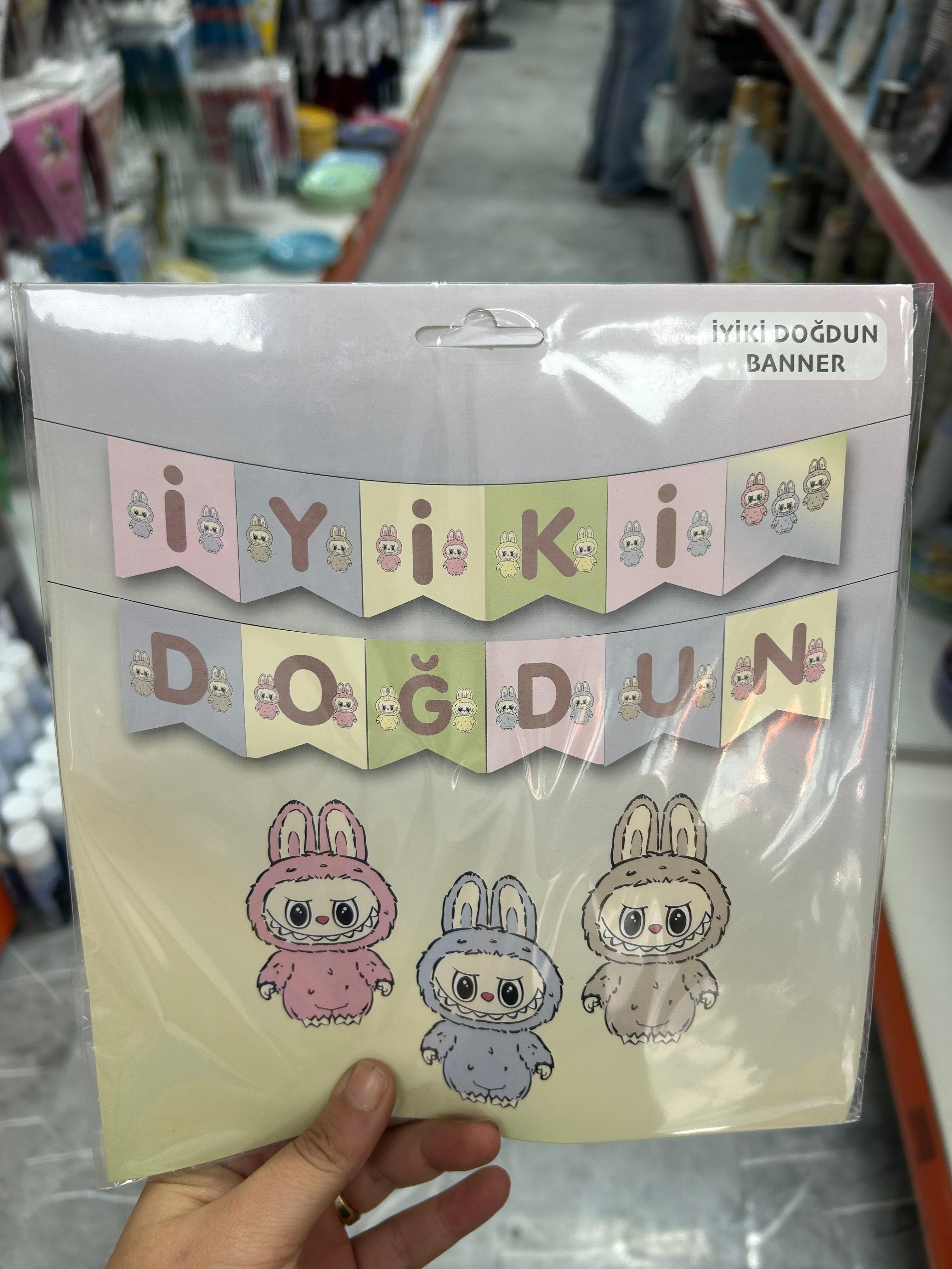 Toptan Yeni Karakter İyiki Doğdun Banner