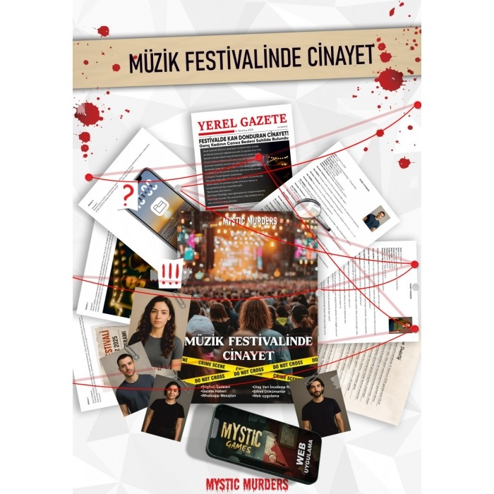 Toptan Dedektif Cinayet Çözme Oyunu-Müzik Festivalinde Cinayet