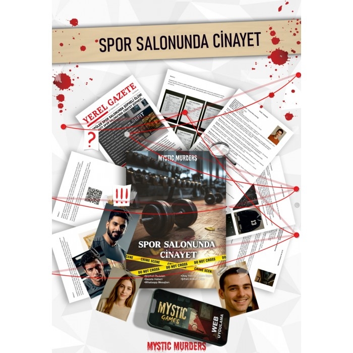 Toptan Dedektif Cinayet Çözme Oyunu-Spor Salonunda Cinayet