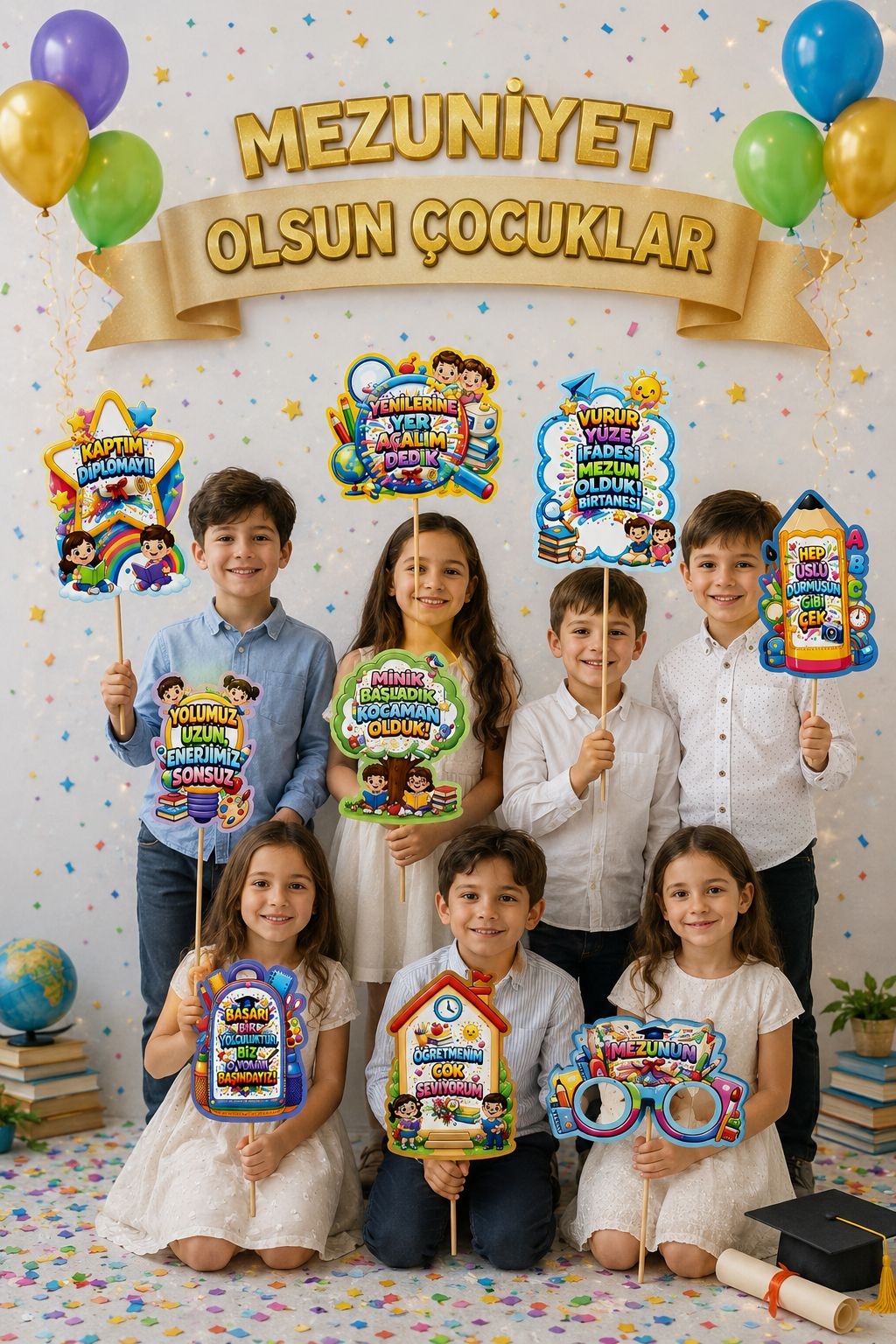 Toptan Konuşma Balonu Mezuniyet 10 adet
