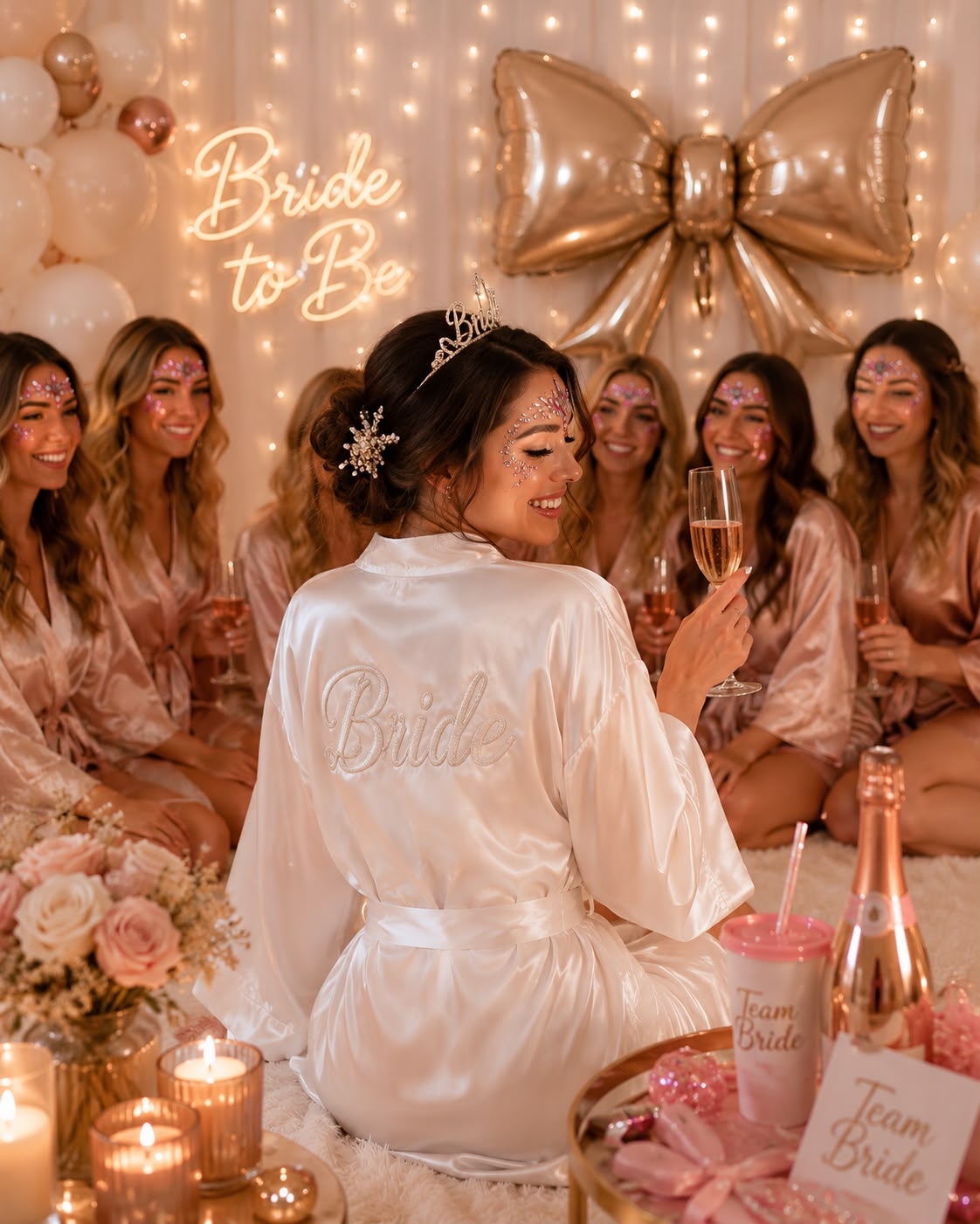 Toptan Bride To Be Sabahlık Beyaz
