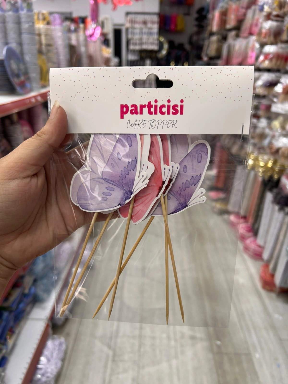 Toptan Kelebek Pasta Kürdanı 6lı