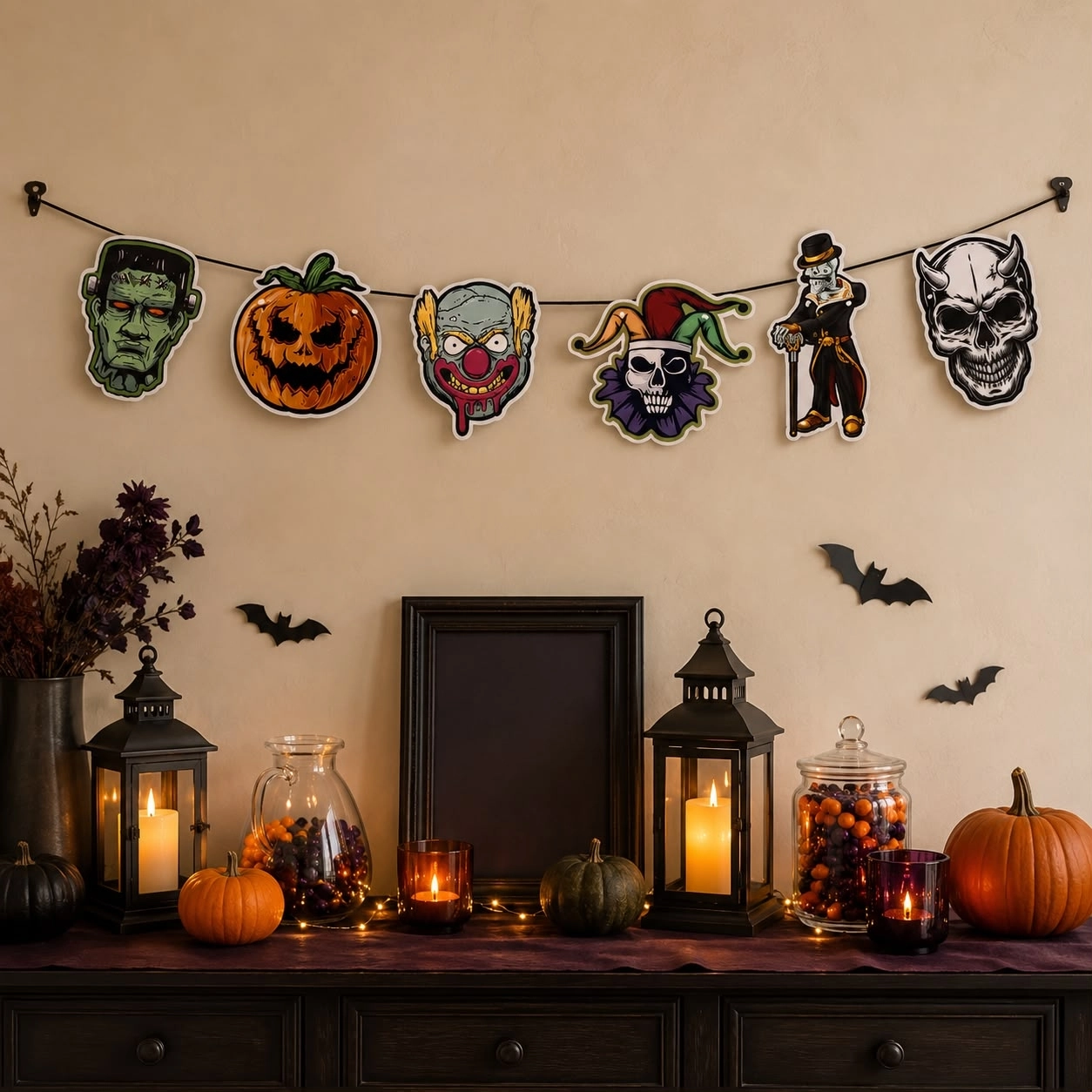 Toptan Halloween Dekoratif Banner Set