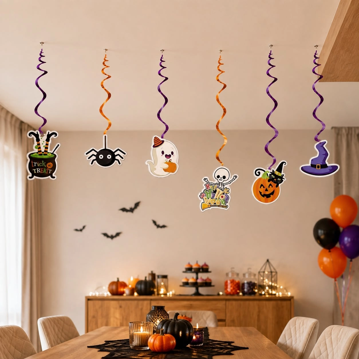 Toptan Halloween Tavan Süsü 6lı