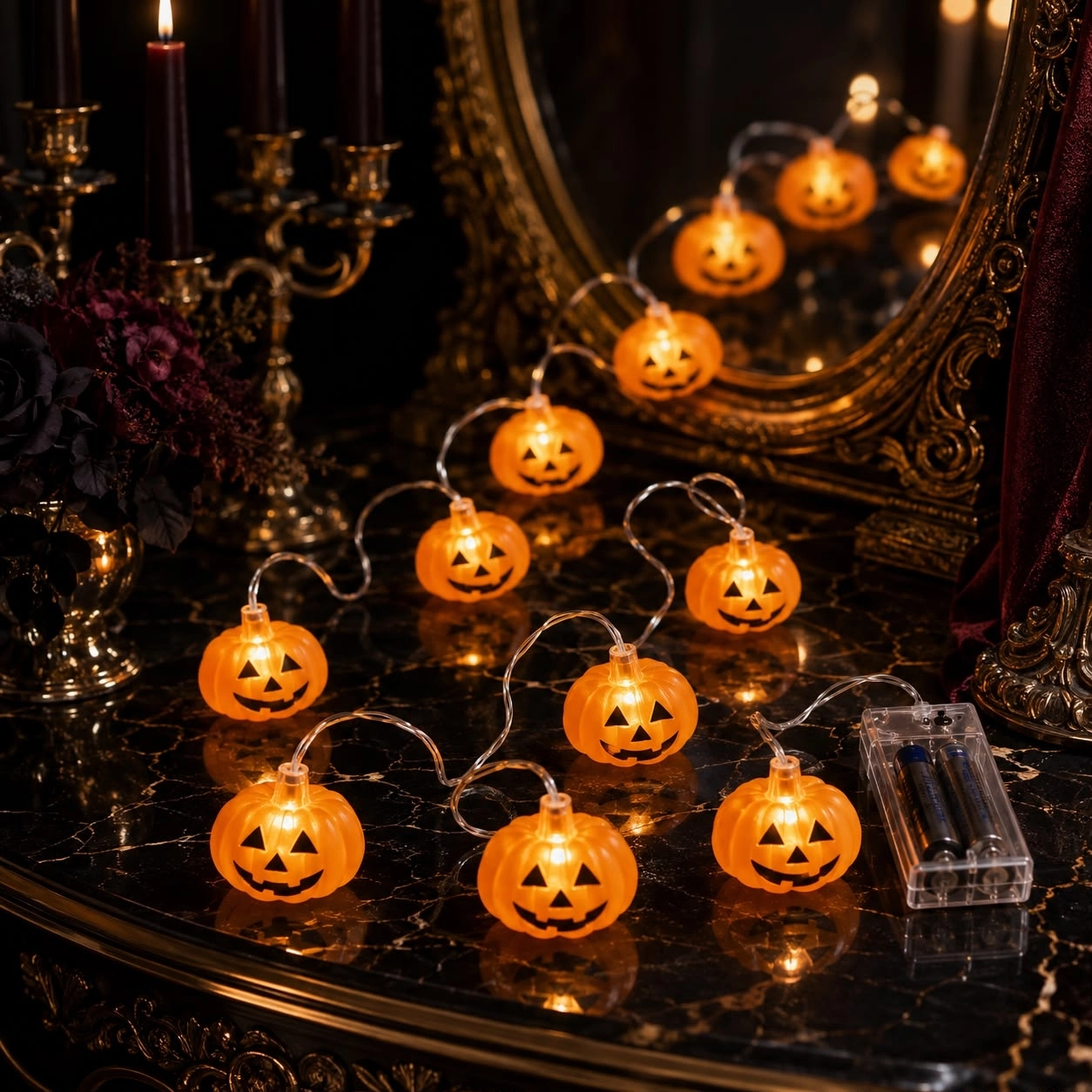 Toptan Halloween Işıklı Pilli Balkabağı