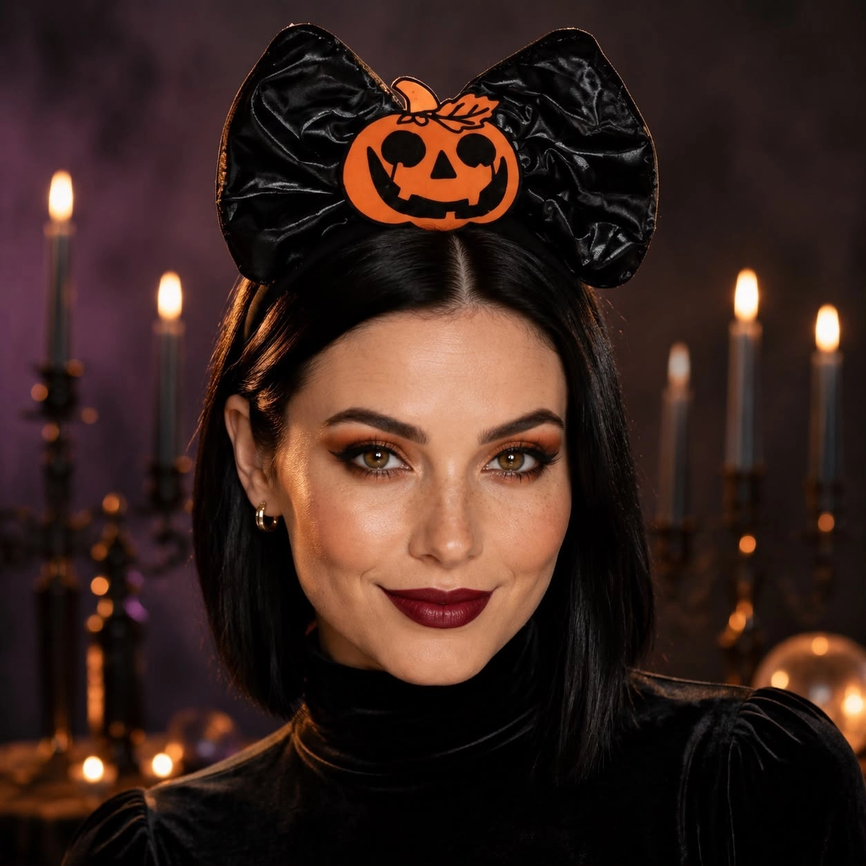 Toptan Halloween Fiyonklu Balkabaklı Taç