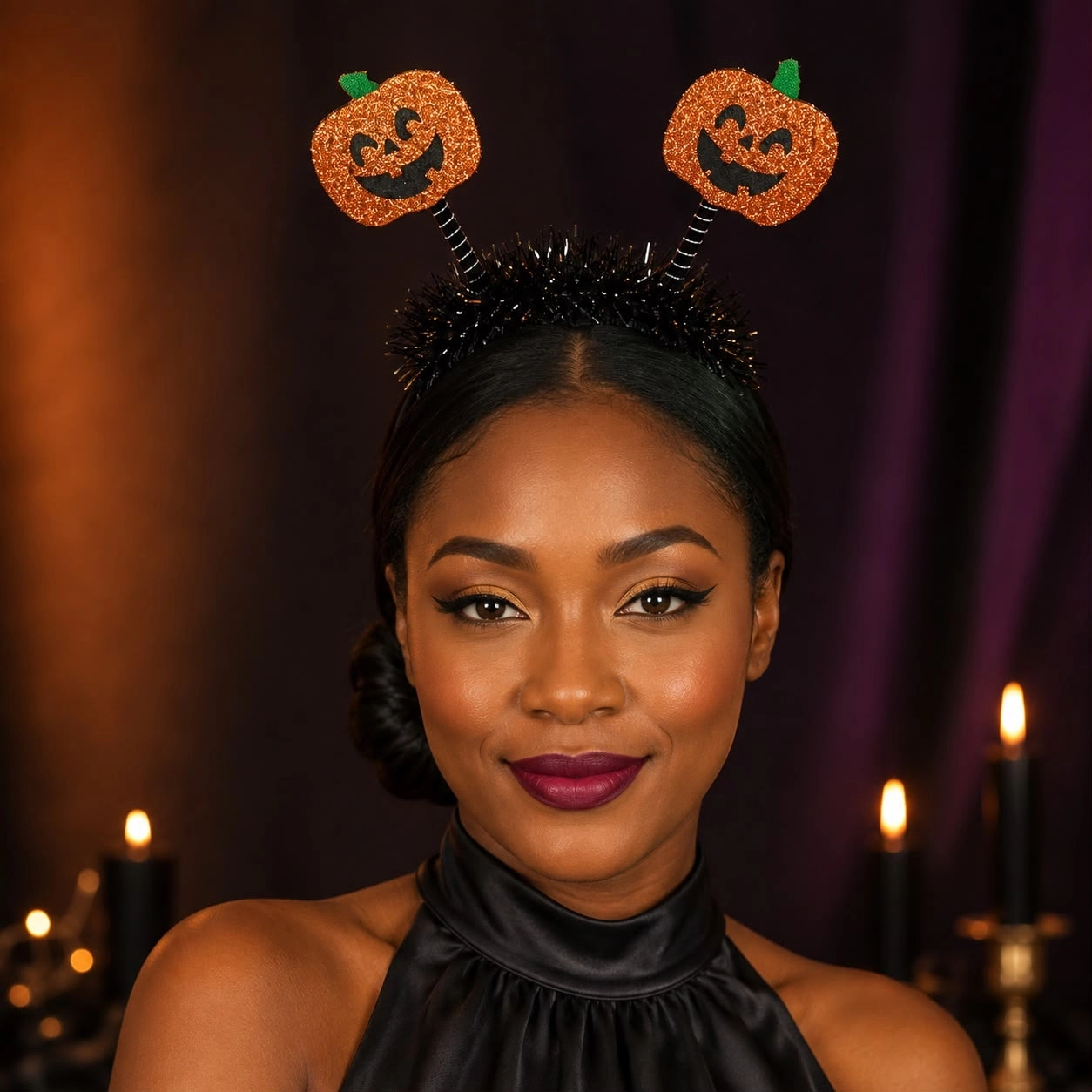 Toptan Halloween Balkabaklı Taç