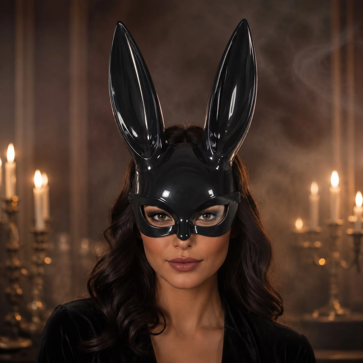 Toptan Halloween Tavşan Tacı Siyah