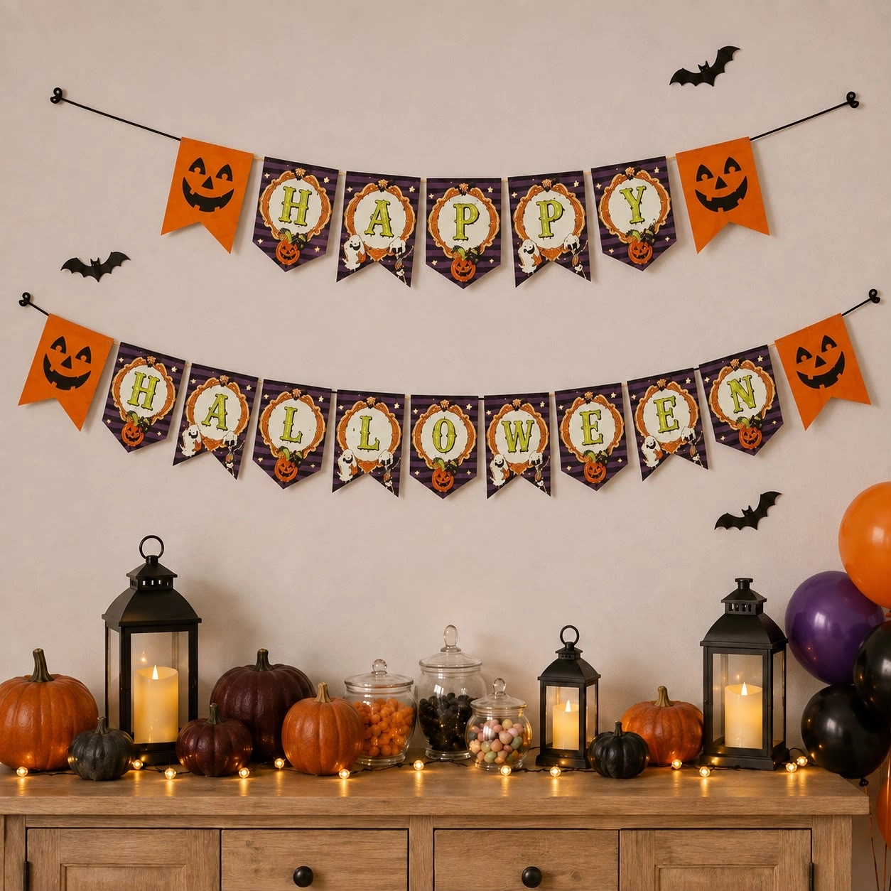 Toptan Happy Halloween Banner
